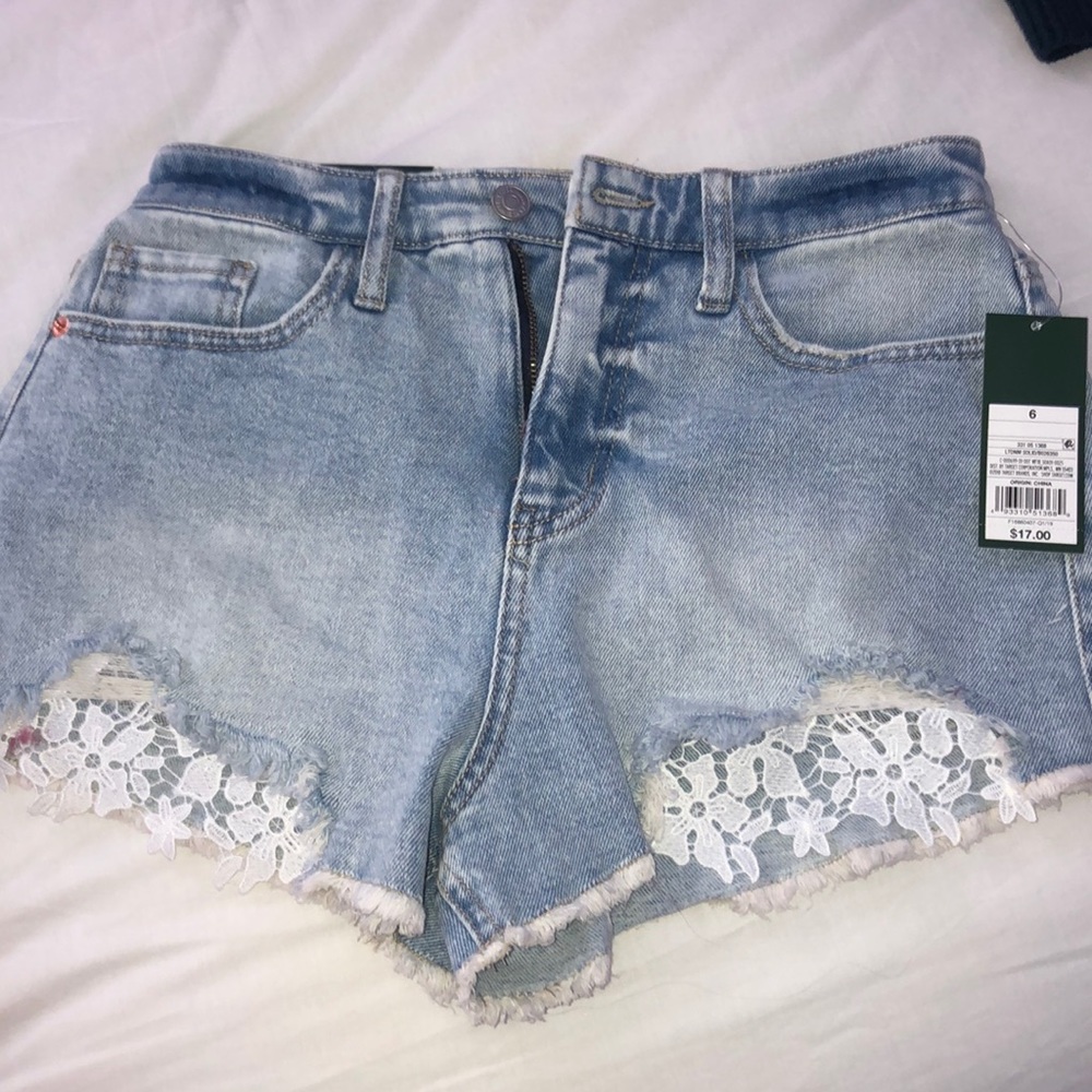 size 6 high rise shorts
